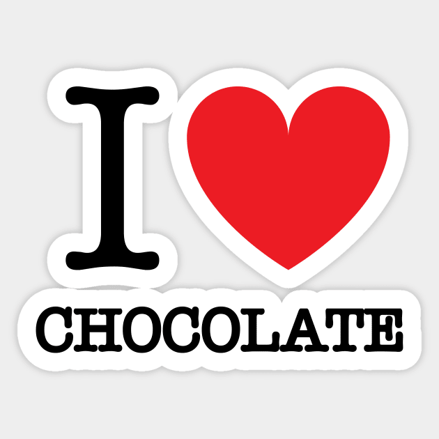 I HEART CHOCOLATE Sticker by MasterpieceArt